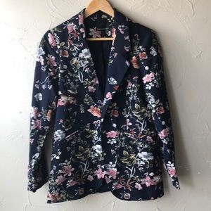 Cynthia rowley floral blazer